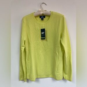 Citron 100% Cashmere Crewneck Sweater - Lands’ End